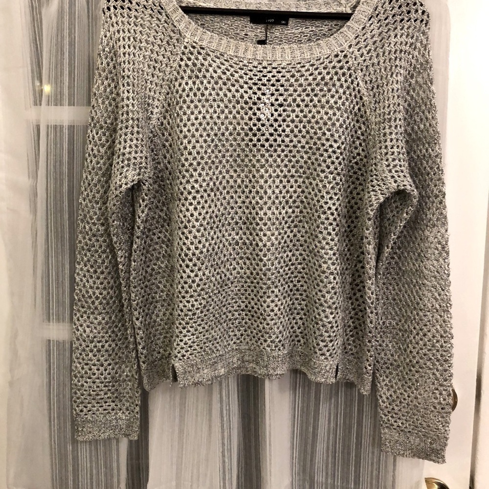 - Miss Kelly 1999 sz s/m NWT crop metallic gray SWTR